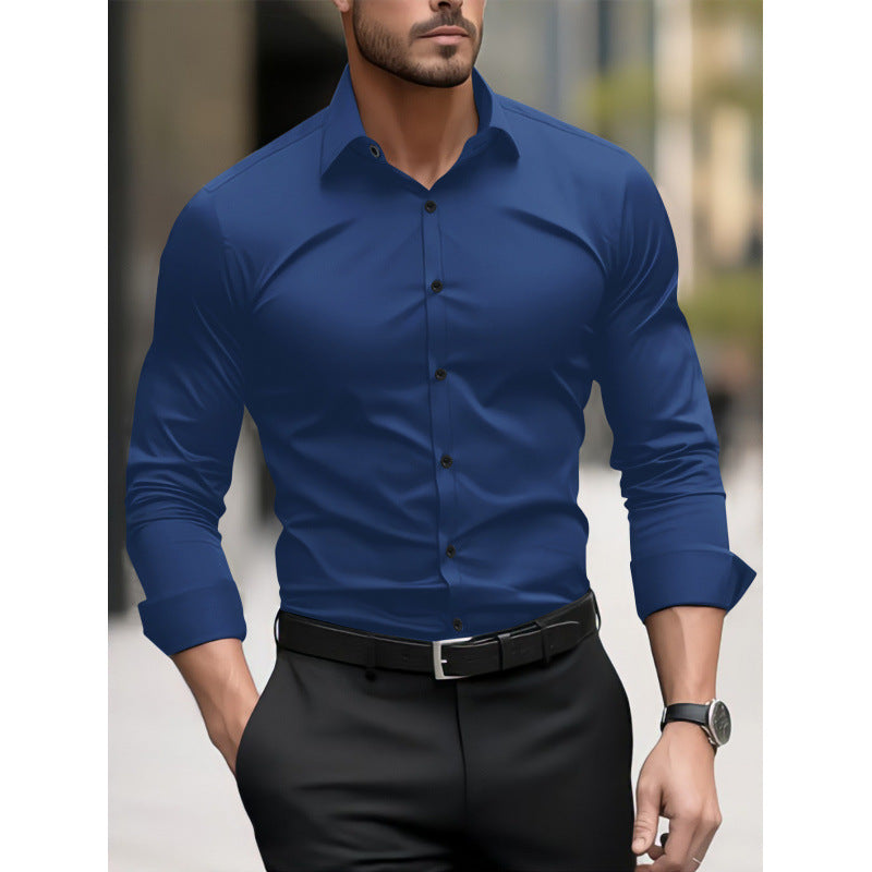 Herren Langarmhemd Pigment Business Casual – Bild 1 | LuxeStyle
