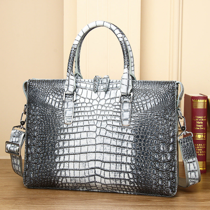 Grosse Vintage-Herrenhandtasche aus Leder – Bild 6 | LuxeStyle