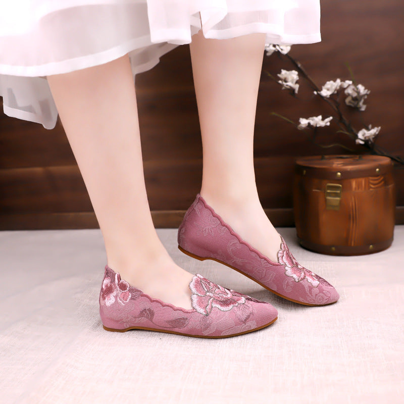 Vintage Flats mit spitzer Zehe