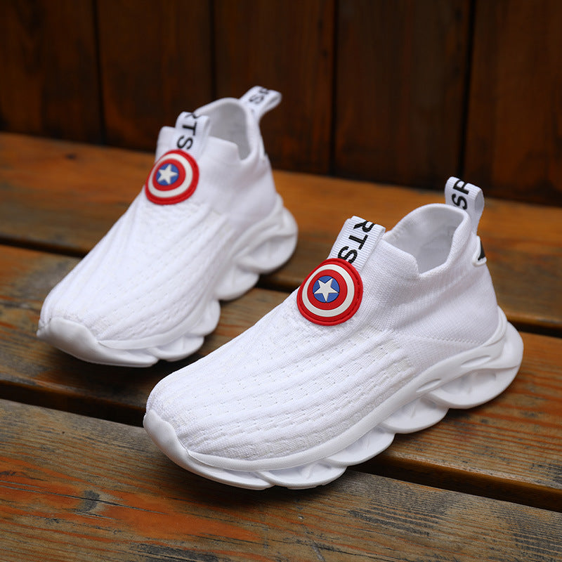 Kinder Strick-Sneaker «Small White» – Bild 2 | LuxeStyle