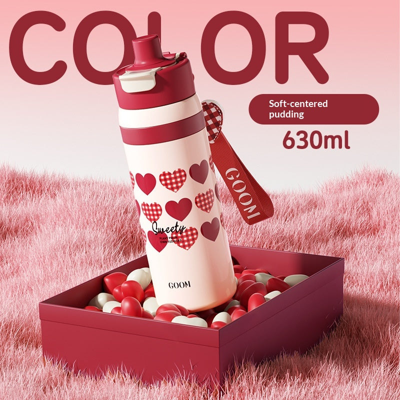 Trinkflasche mit Tragegurt