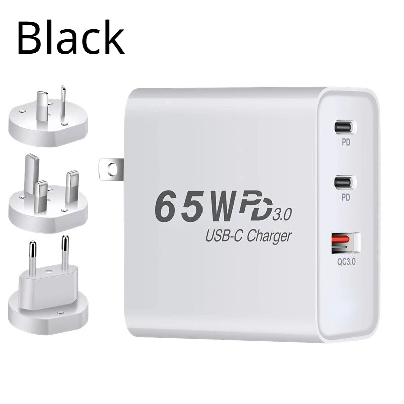 65W GaN Ladegerät mit US-Stecker