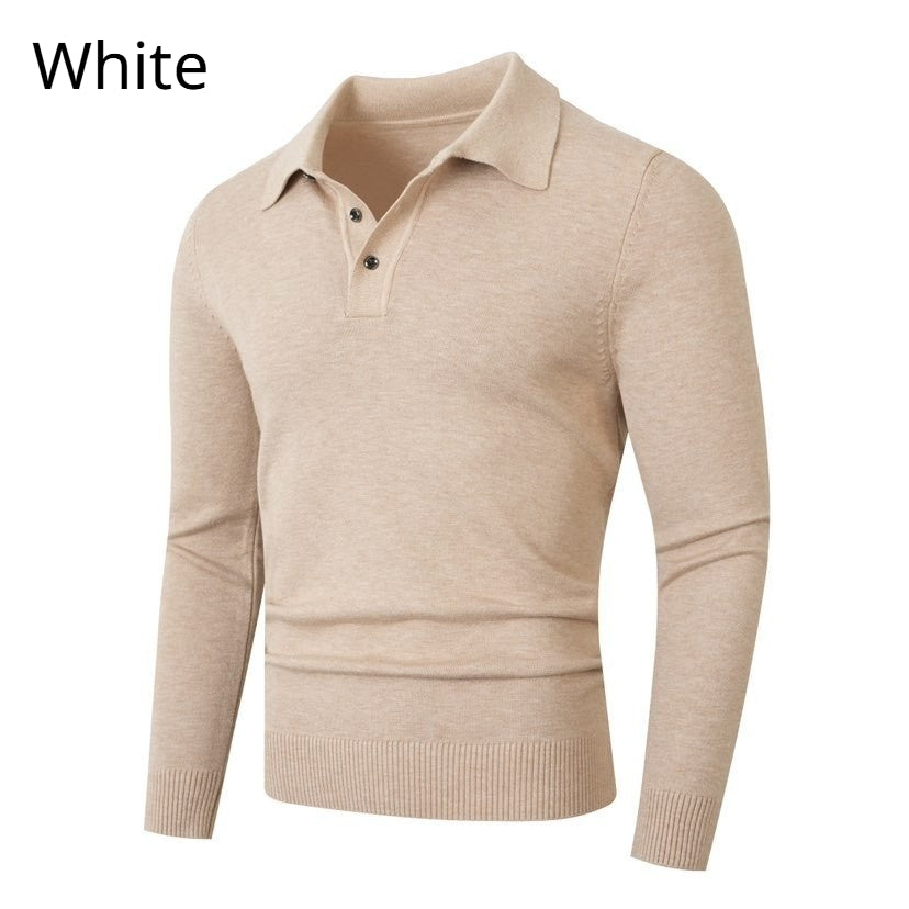 Fashion-Pullover mit Lapel-Kragen