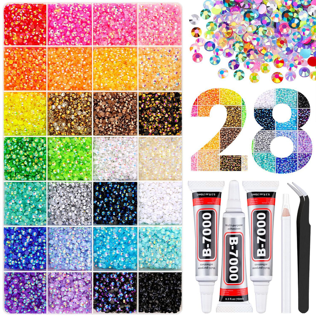 Glitzernde Resin-Acryl-Nieten für Nägel