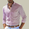 Gestreiftes Langarm-Shirt für Herren