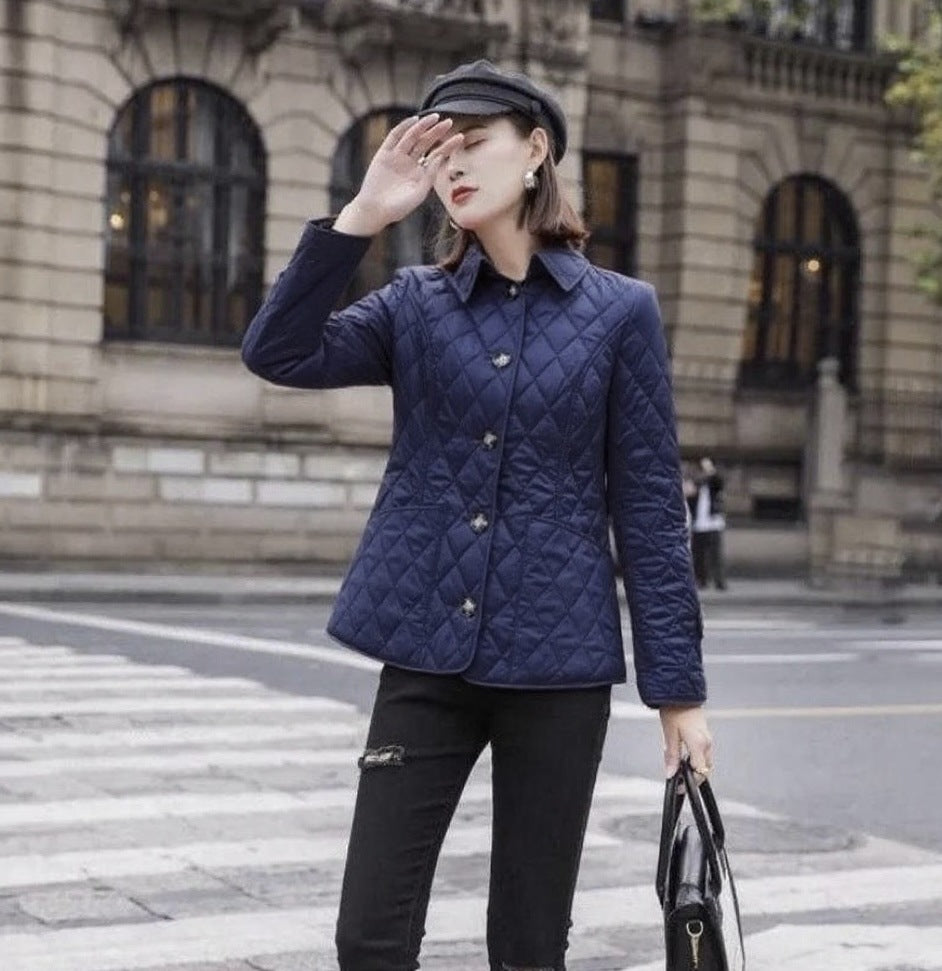 Damen-Steppjacke mit Rautenmuster