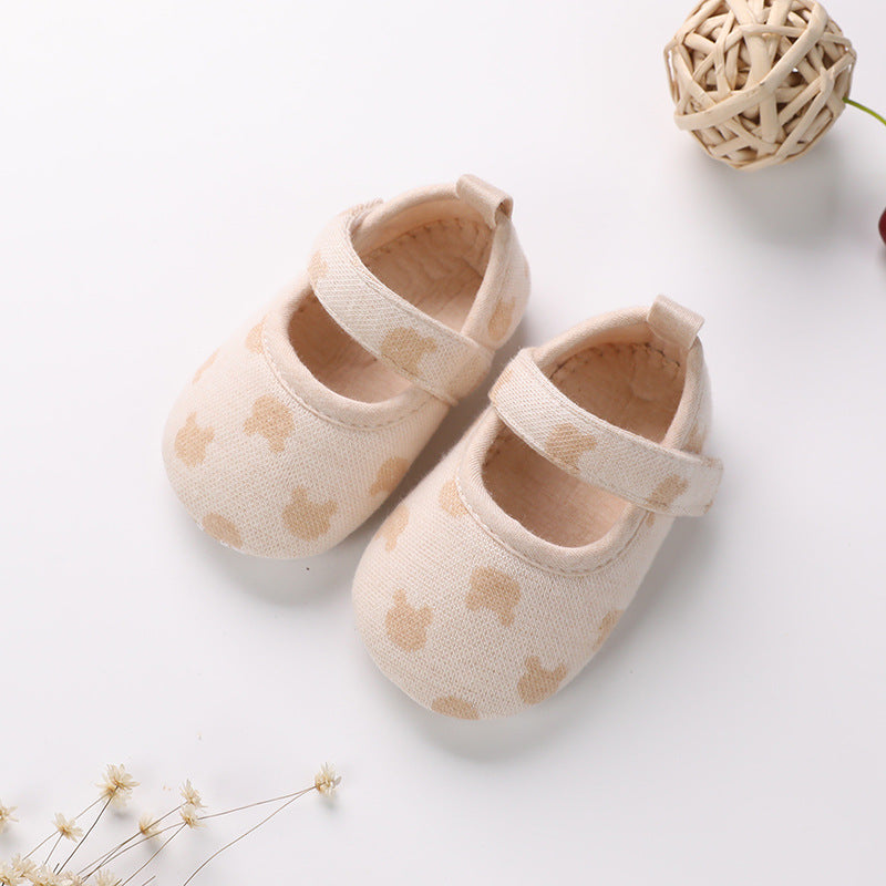 Baumwoll-Indoor-Schuhe für Kleinkinder mit Anti-Rutschsohle