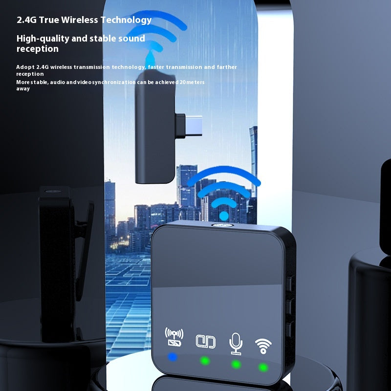 Kabelloses Bluetooth-Mikrofon mit Rauschunterdrückung