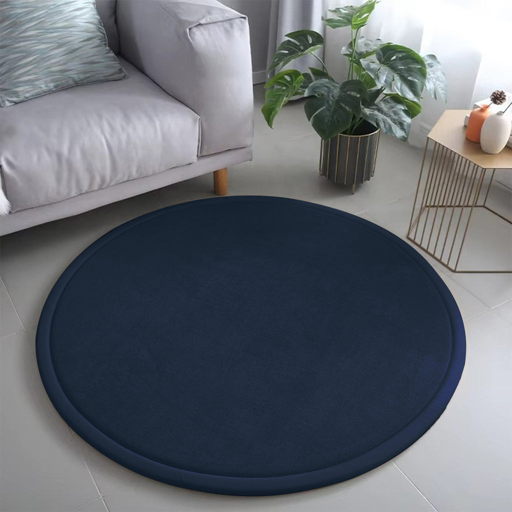 Japanische Bodenmatte, minimalistisch, rund