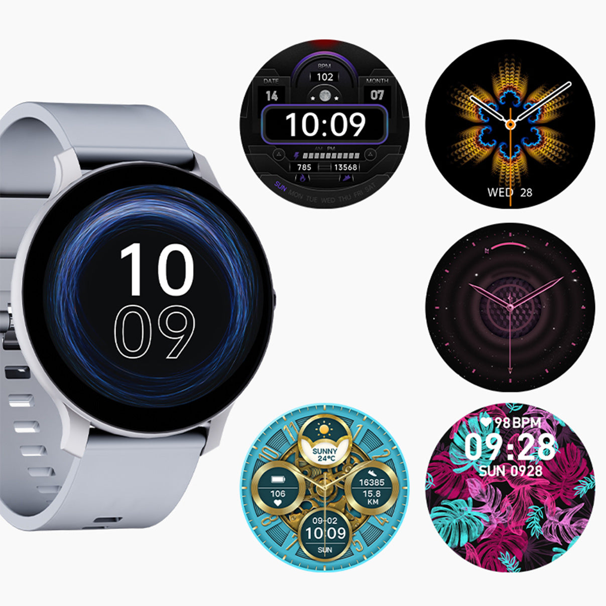 Smartwatch mit Gesundheits- und Fitnessfunktionen