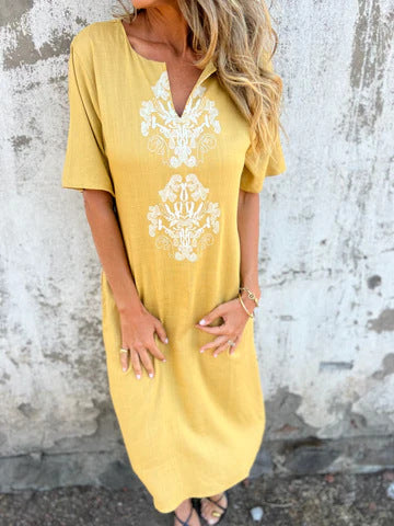 T-Shirt-Kleid «Casa» – locker mit Print
