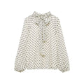 Polka-Dot Bluse