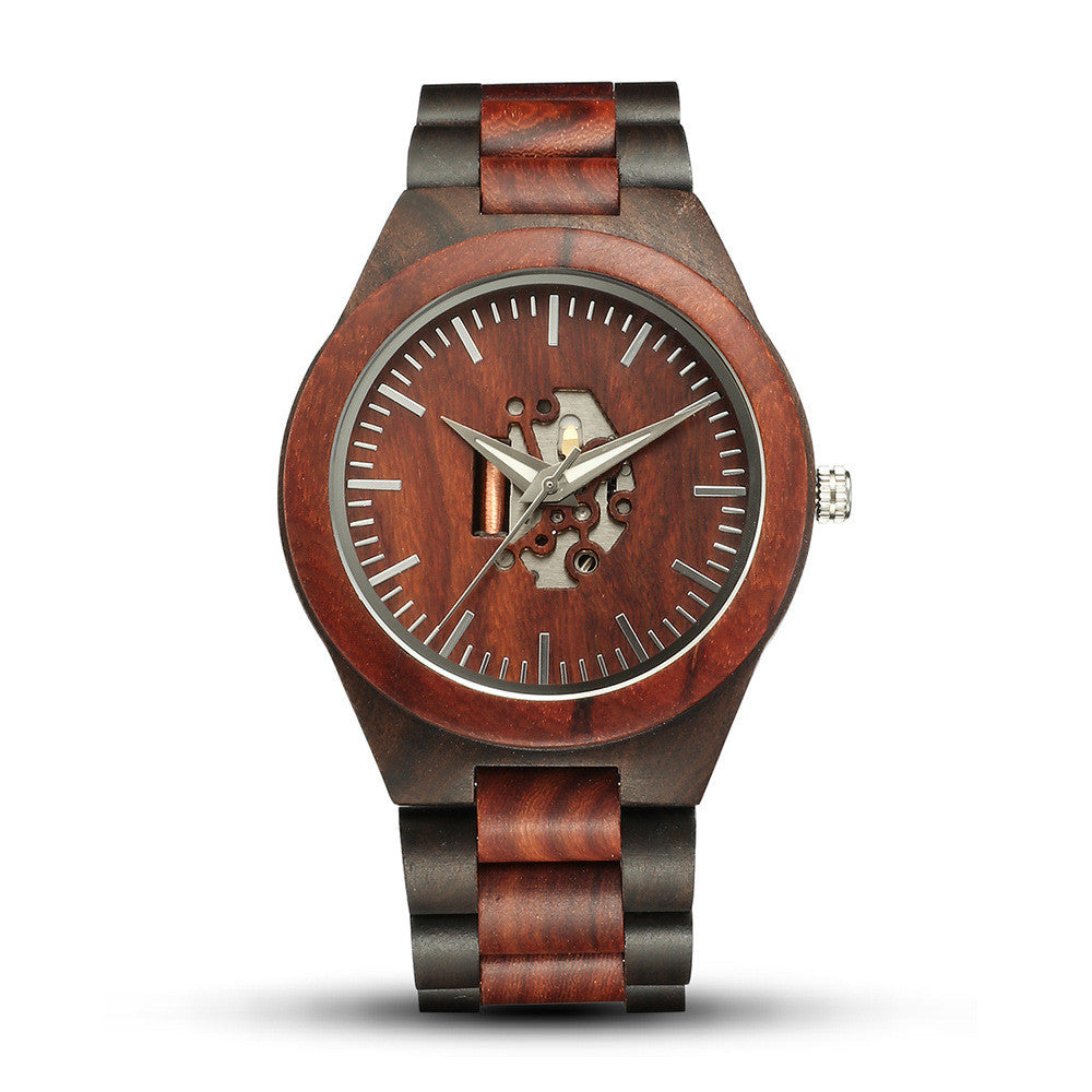 Skelett-Uhr aus Holz für Männer – Bild 6 | LuxeStyle