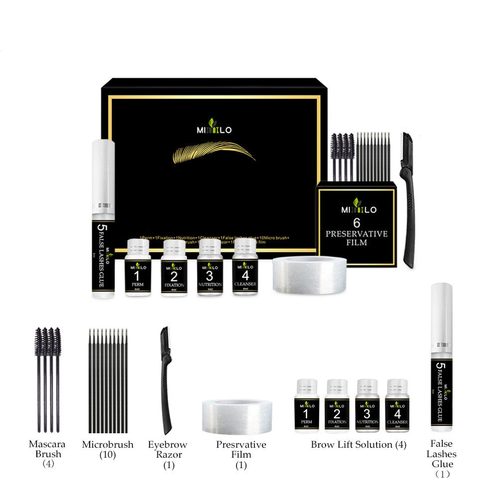 Wimpern- & Augenbrauen-Set mit Keratin | LuxeStyle