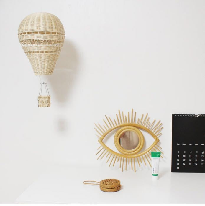 Heissluftballon-Dekoration aus Weide | LuxeStyle