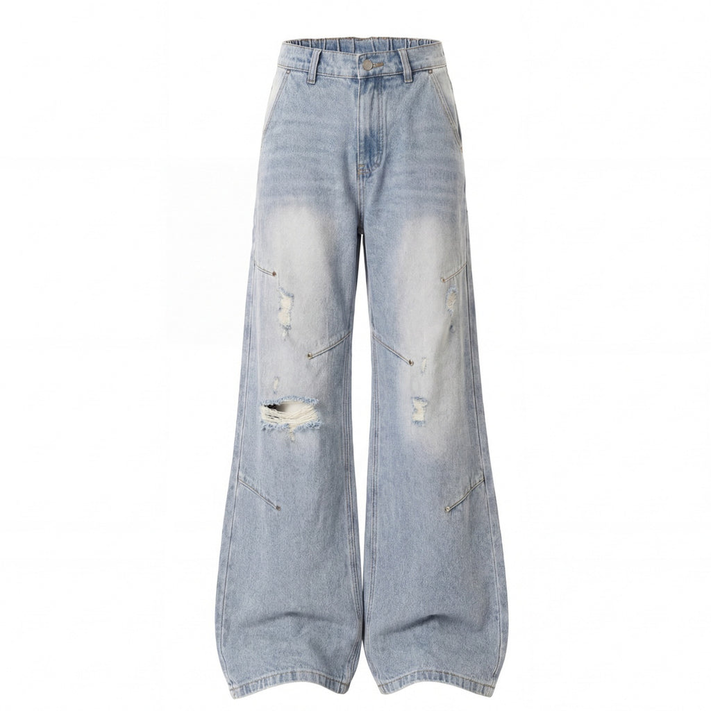 Ripped Jeans mit Nieten-Details für Herren