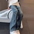 Patchwork Jeans im Vintage-Look für Herren
