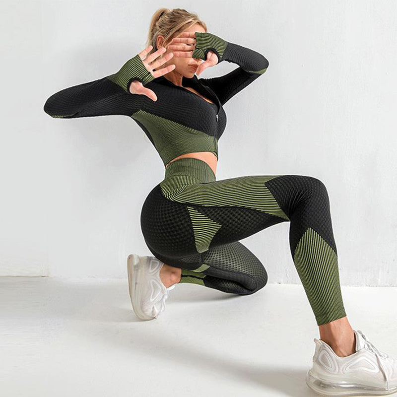 Nahtloses Yoga-Set für Damen