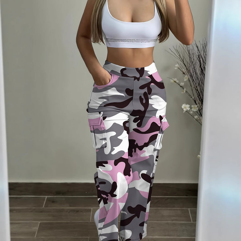 Camo Cargo Hose für Damen