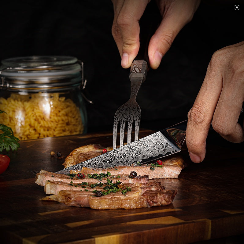 Damast-Steakmesser-Set für den Haushalt