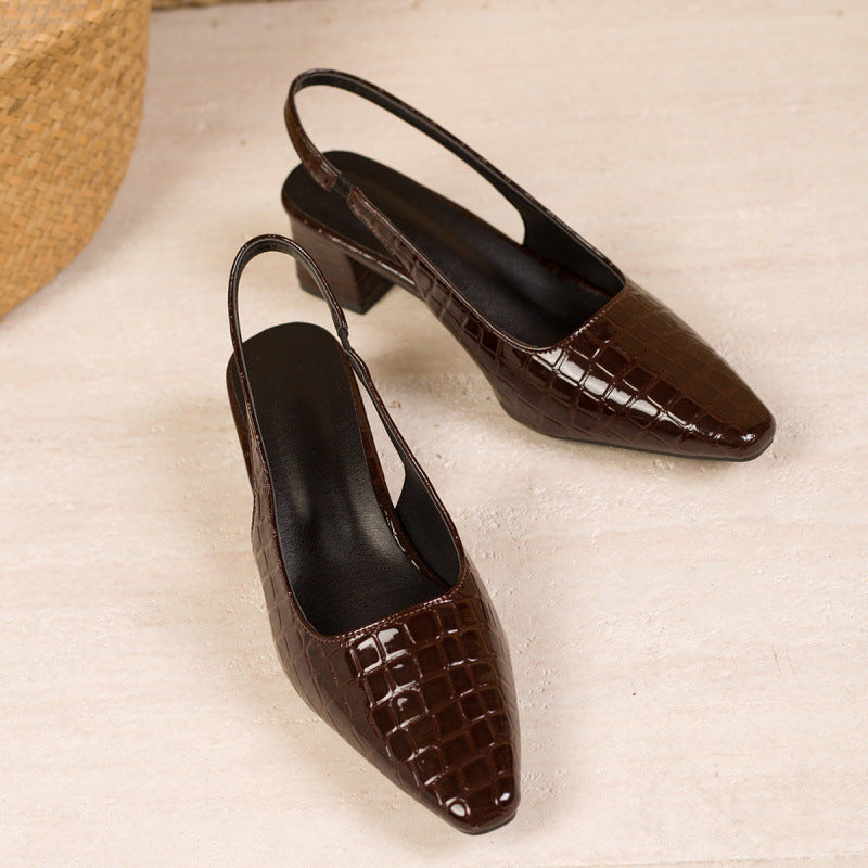 Elegante High Heels mit offenem Rücken