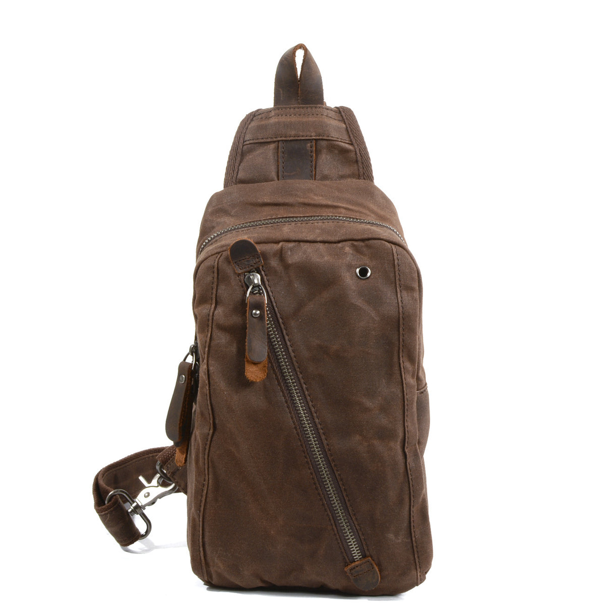Multifunktionale Mini-Brusttasche aus Canvas – Bild 5 | LuxeStyle