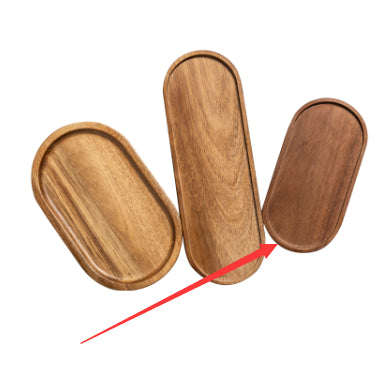 Holz-Tray oval, japanischer Stil