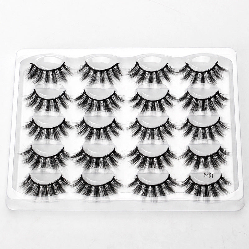 Künstliche 3D Nerz-Wimpern, handgemacht, 10 Paar