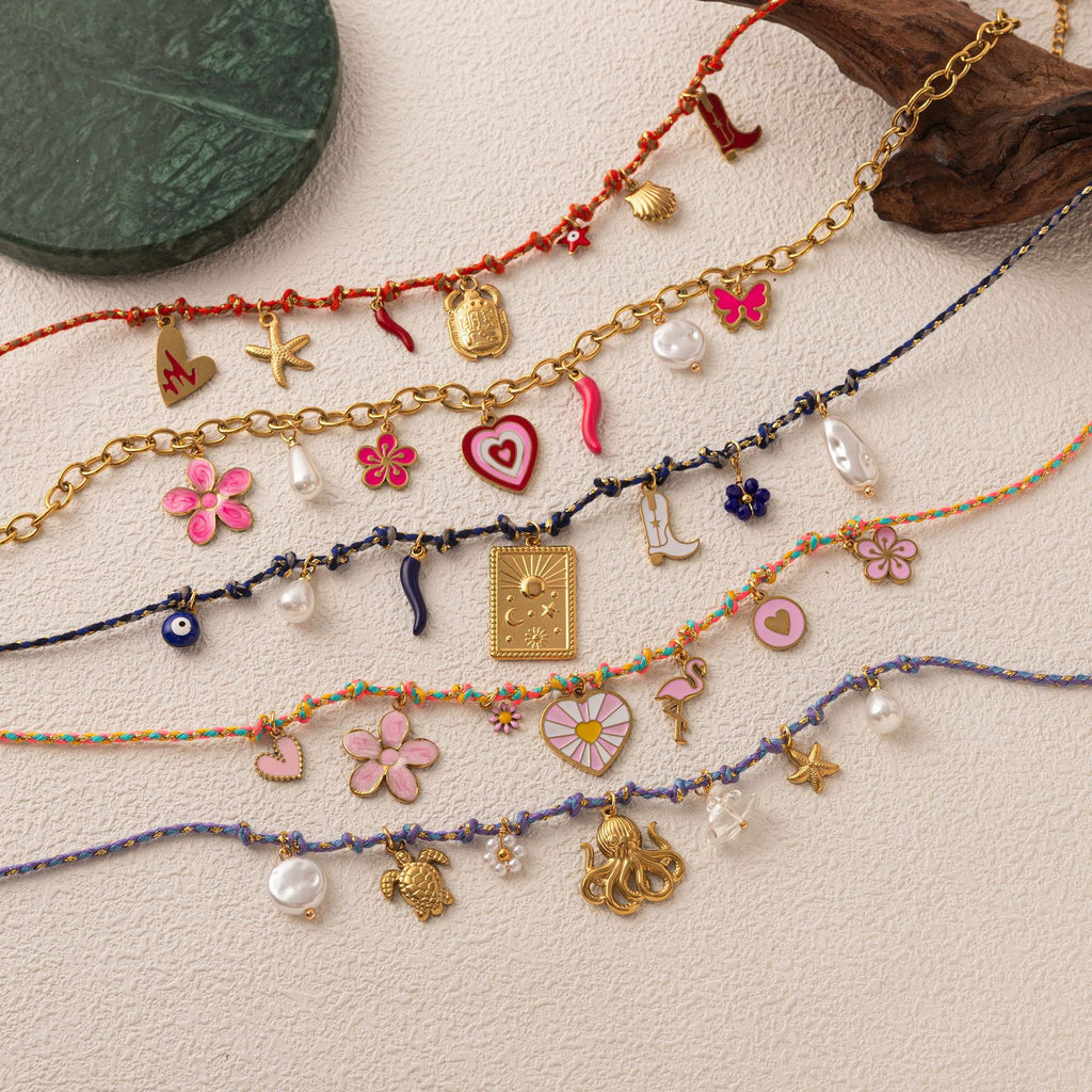 Farbveredeltes Edelstahl-Halsband
