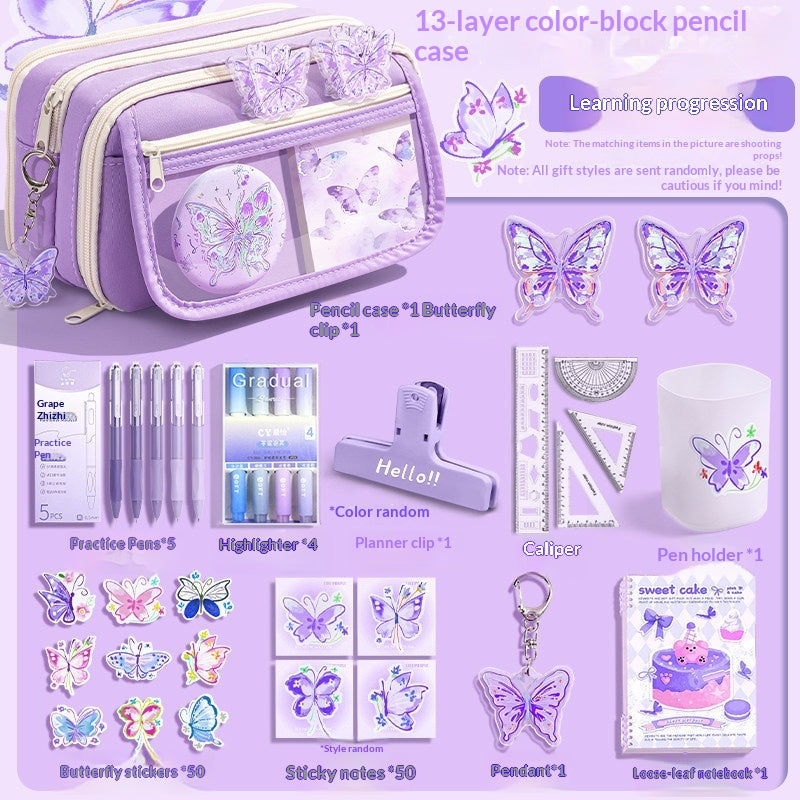 Grosses Schmetterling-Etui-Set | LuxeStyle