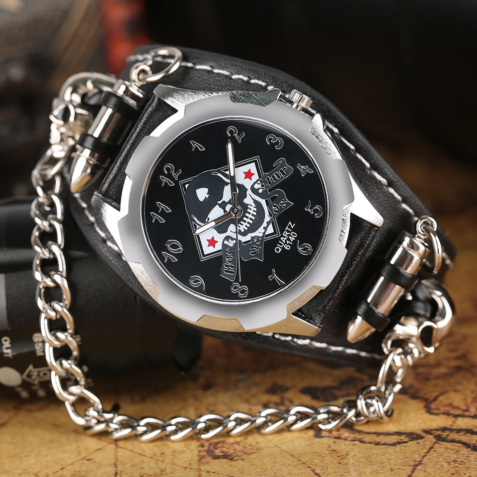Armbanduhr aus Leder mit Dornschliesse – Bild 4 | LuxeStyle
