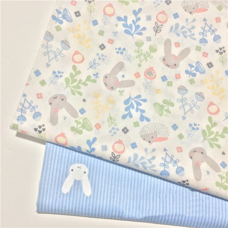 Baumwoll-Twill 'Häschen' Stoff – Bild 3 | LuxeStyle