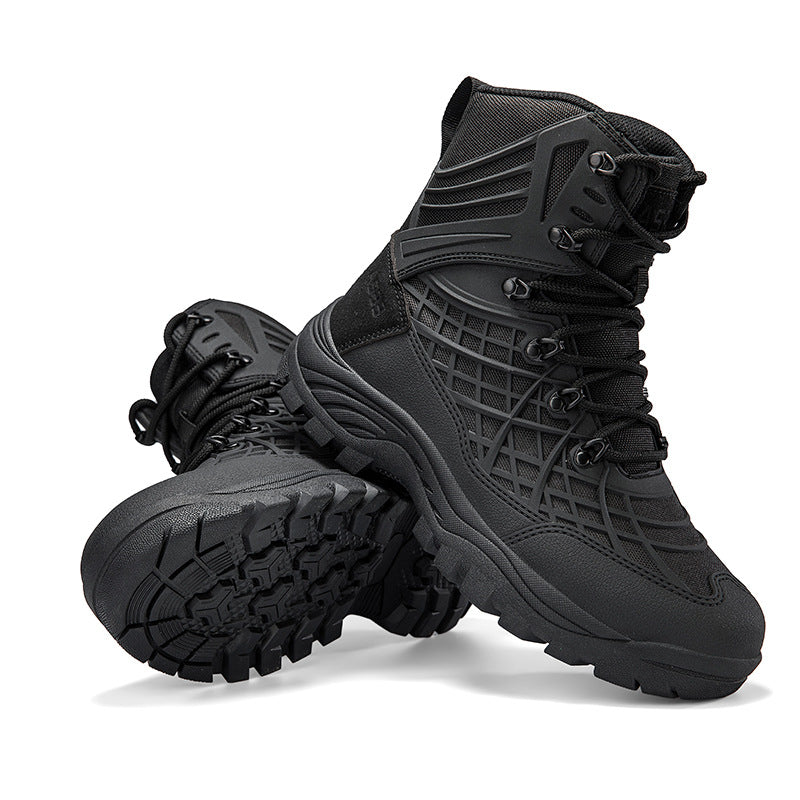 Taktische Mid-Cut-Stiefel mit Gummisohle – Bild 5 | LuxeStyle