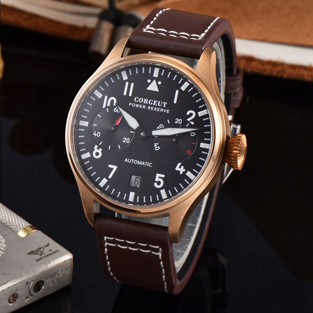 Corgeut Automatikuhr mit Lederarmband | LuxeStyle