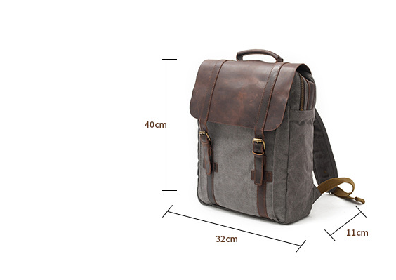 Literarischer Canvas-Rucksack – Bild 3 | LuxeStyle