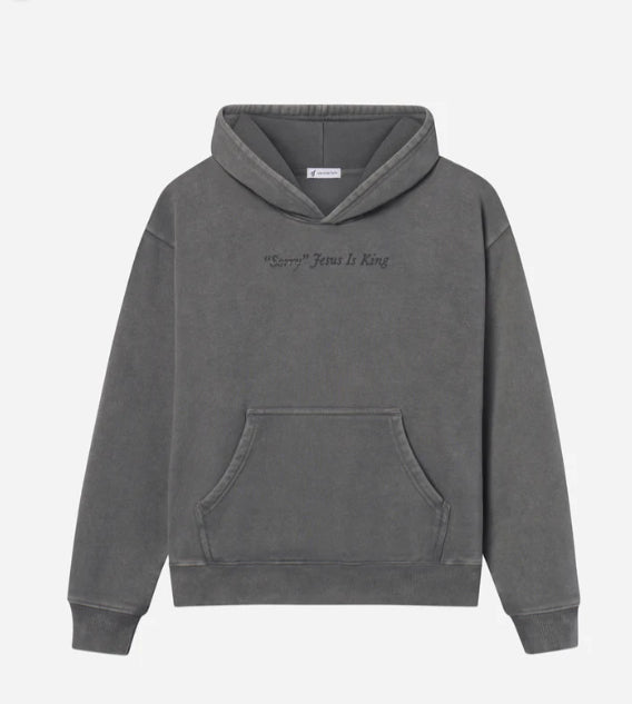 Vintage-Look Hoodie mit überschnittenen Ärmeln – Ansicht 7