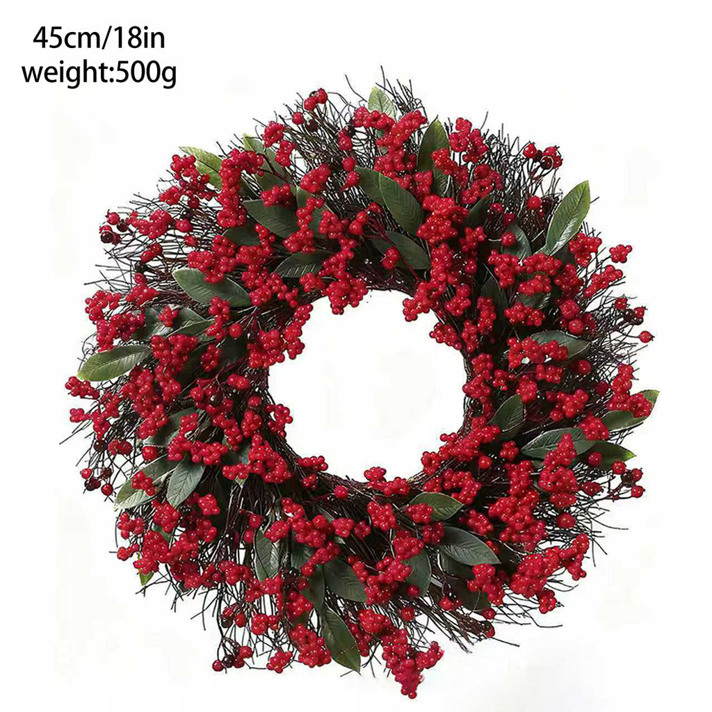 Weihnachtskranz aus künstlichen Stechpalmenblättern | LuxeStyle