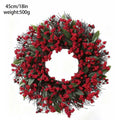Weihnachtskranz aus künstlichen Stechpalmenblättern | LuxeStyle