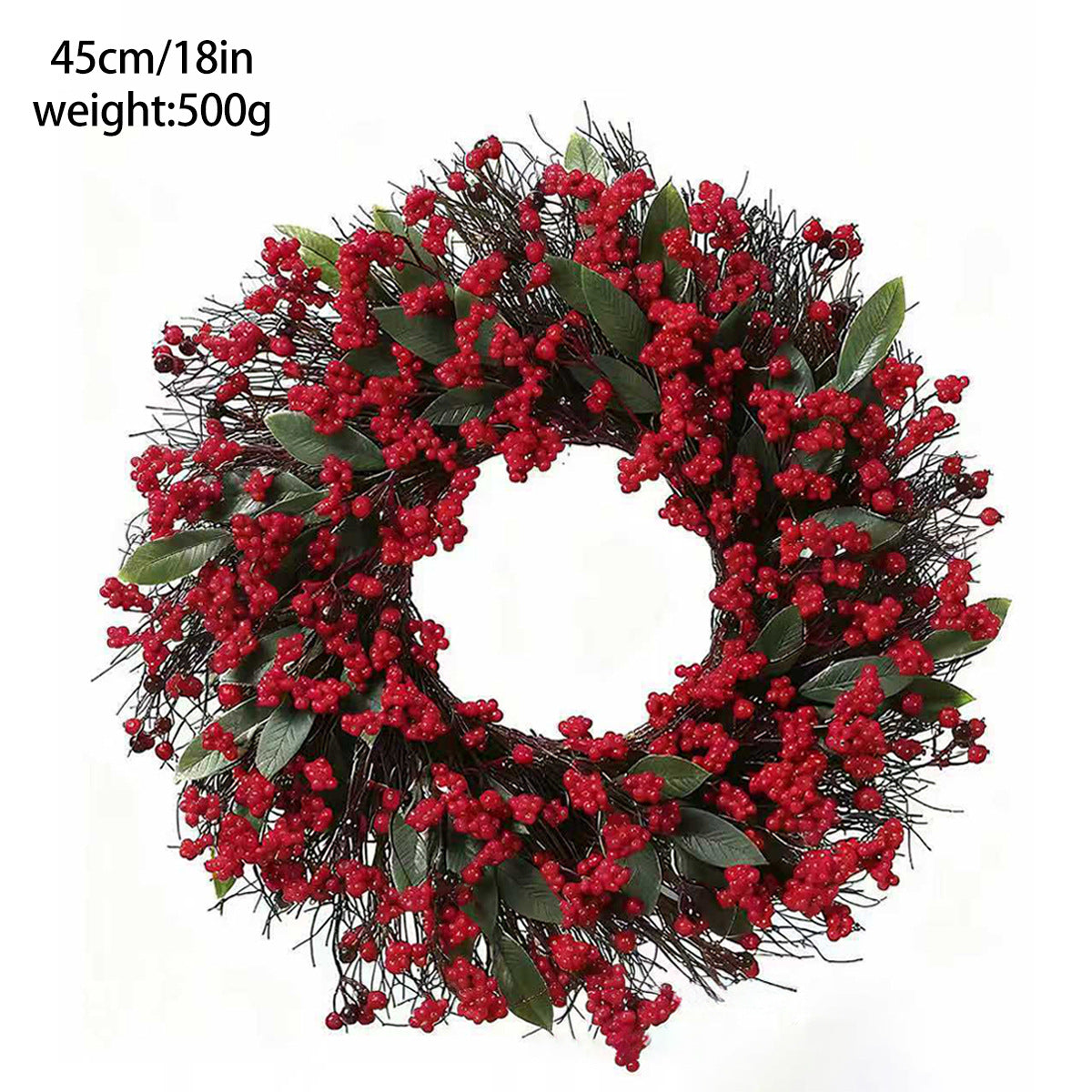 Weihnachtskranz aus künstlichen Stechpalmenblättern | LuxeStyle