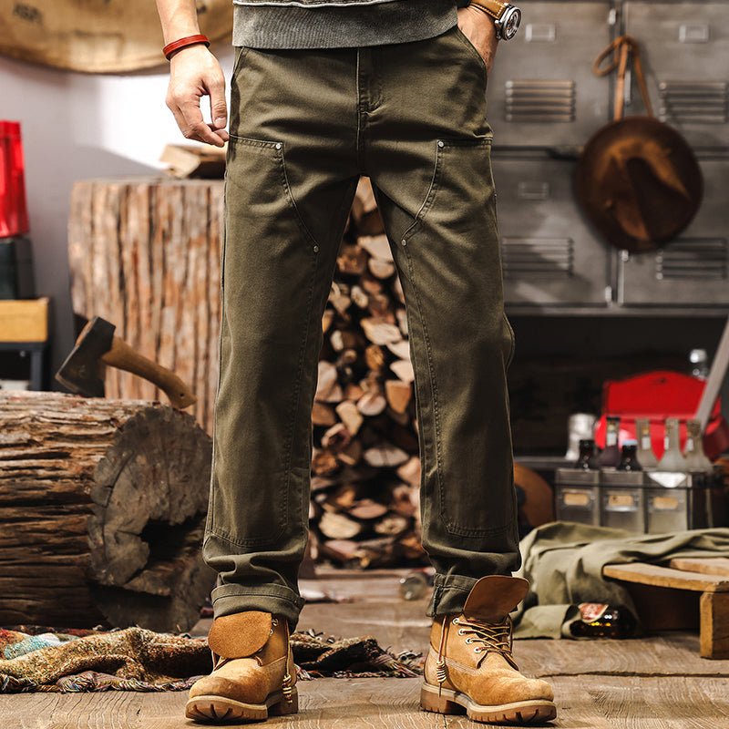 Retro Jeanshose Braun