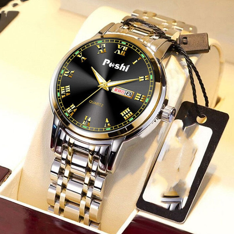 Herrenuhr Stahlband, Leuchtend, Wasserdicht – Bild 4 | LuxeStyle