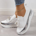 Damen Plateau-Sneaker mit Quaste