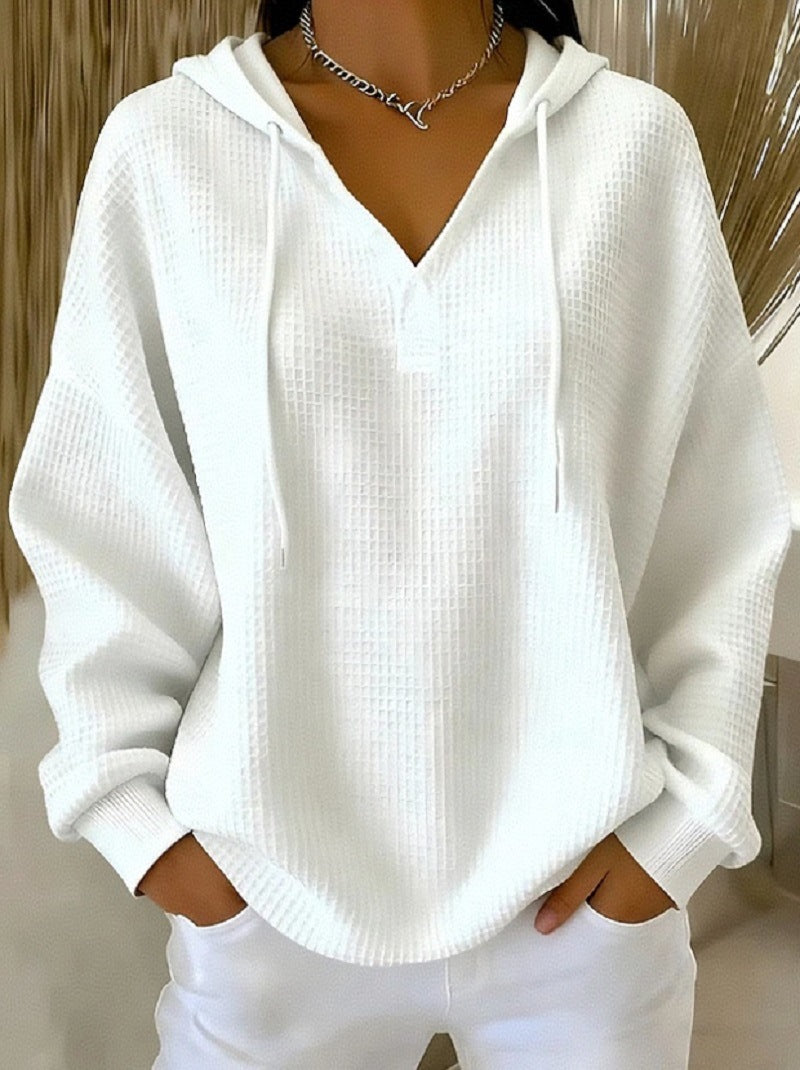 Farbige Hoodie mit Kordelzug