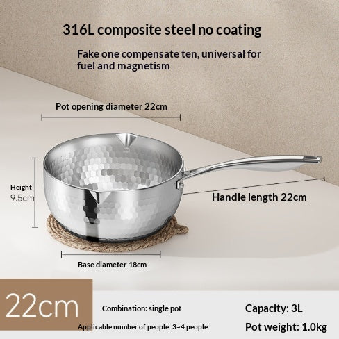 Titanium Milchkochtopf ohne Beschichtung – Bild 4 | LuxeStyle