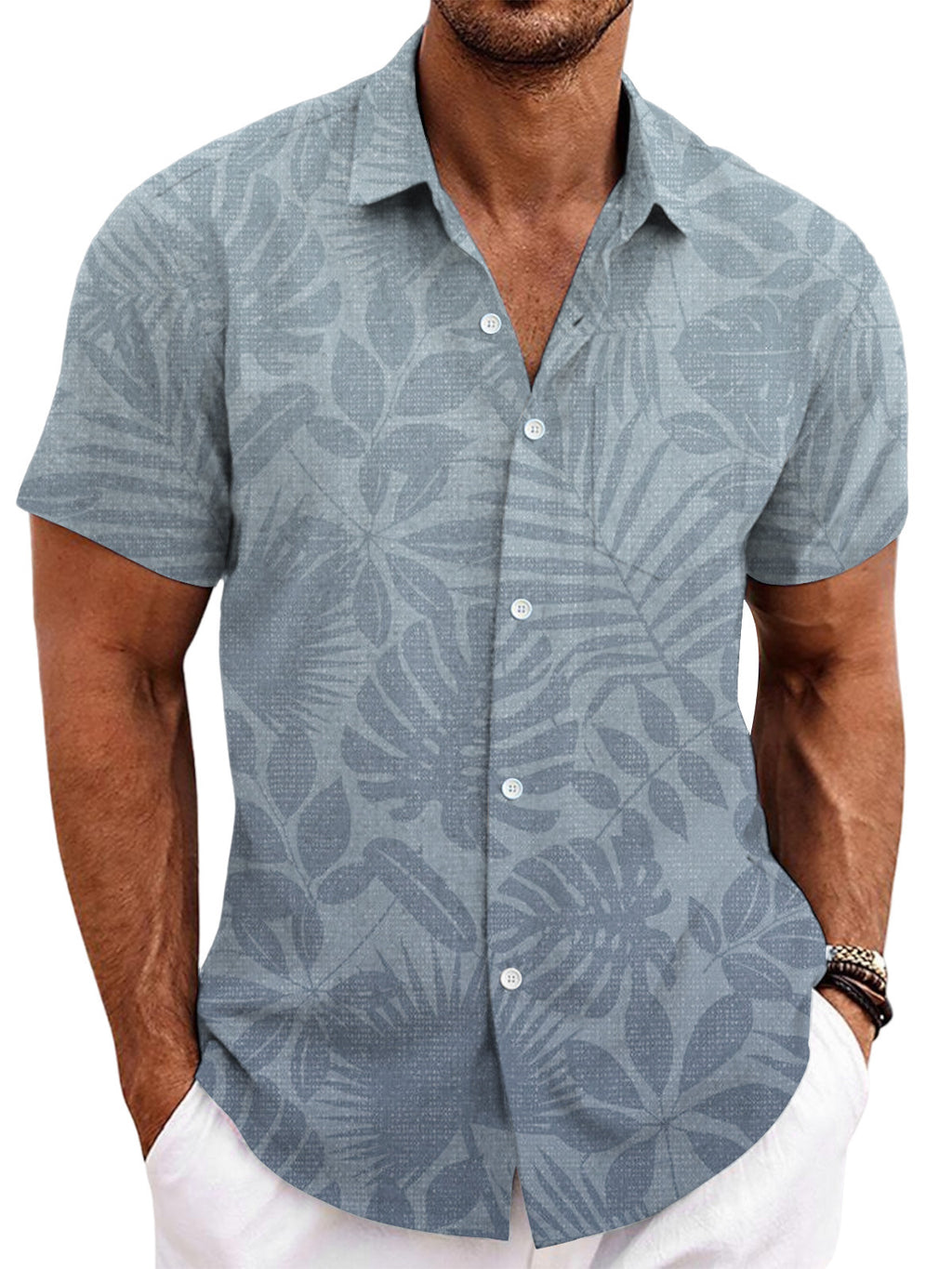 Kurzarm-Cardigan für Herren – Bild 8 | LuxeStyle