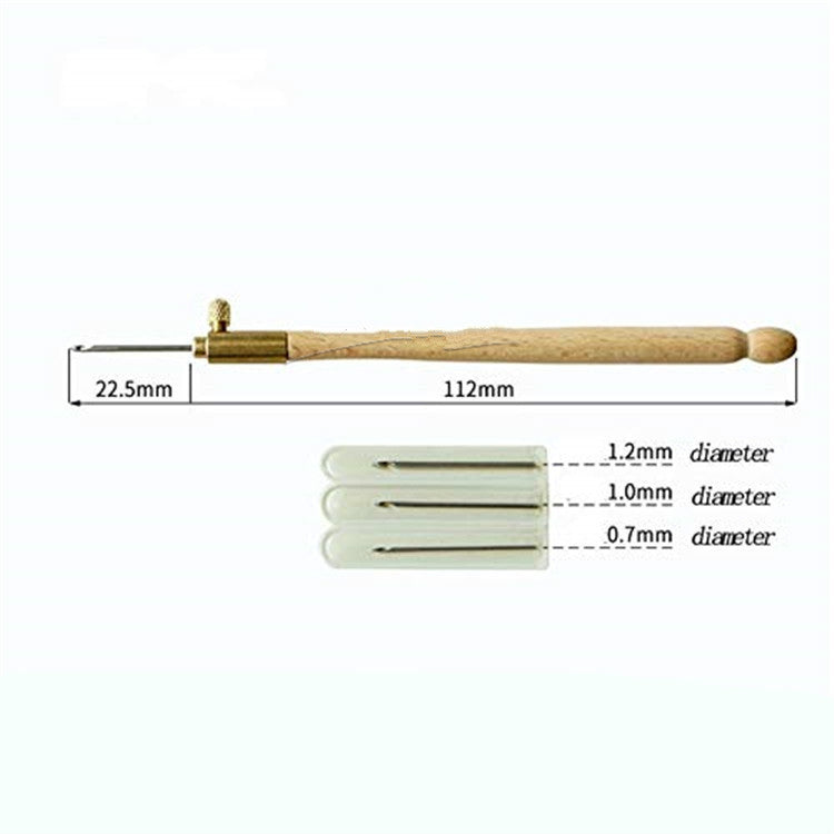 Stichnadel mit 3 Nadeln aus Holz – Bild 2 | LuxeStyle
