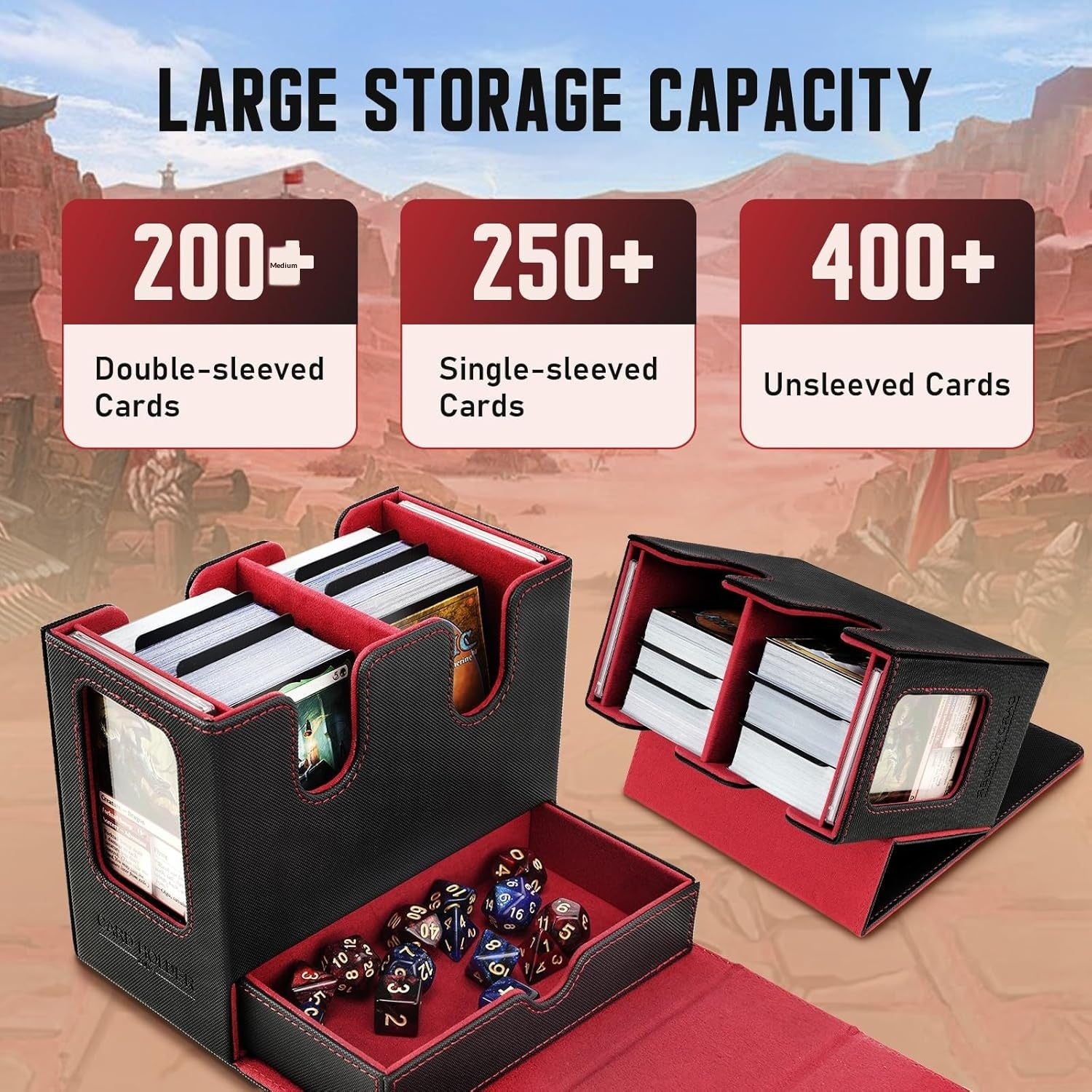 Würfel- und Kartenspeicherbox für Deckboxen
