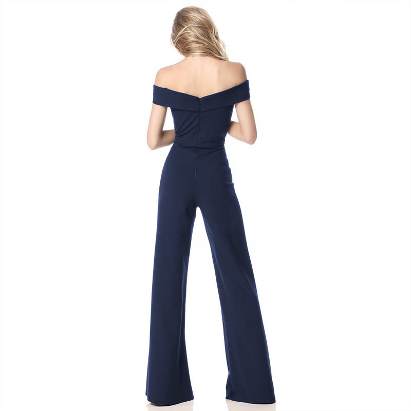 Off-Shoulder Casual Chic Jumpsuit