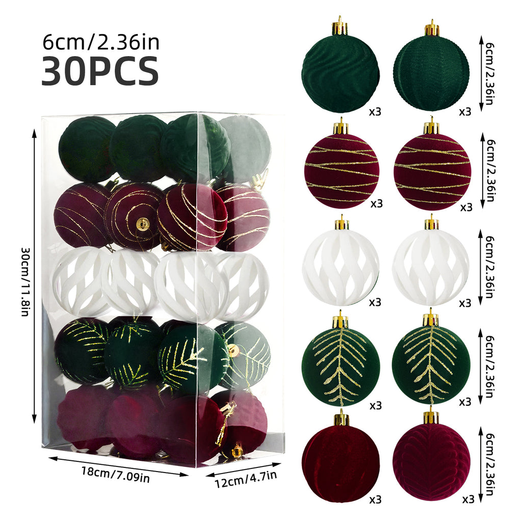30er-Set Weihnachtskugeln, 6 cm – Bild 4 | LuxeStyle
