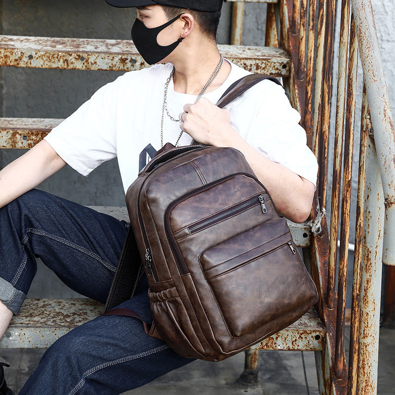 Retro Business Rucksack aus weichem PU-Leder – Bild 11 | LuxeStyle